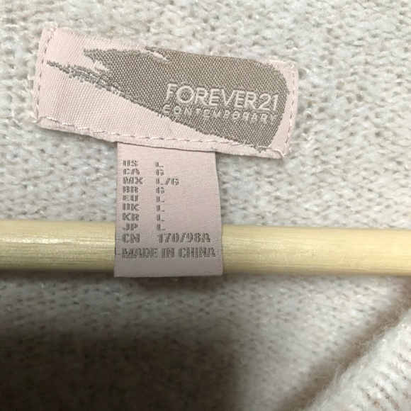 Forever 21 (Large) cream mock sweater - Picture 3 of 5